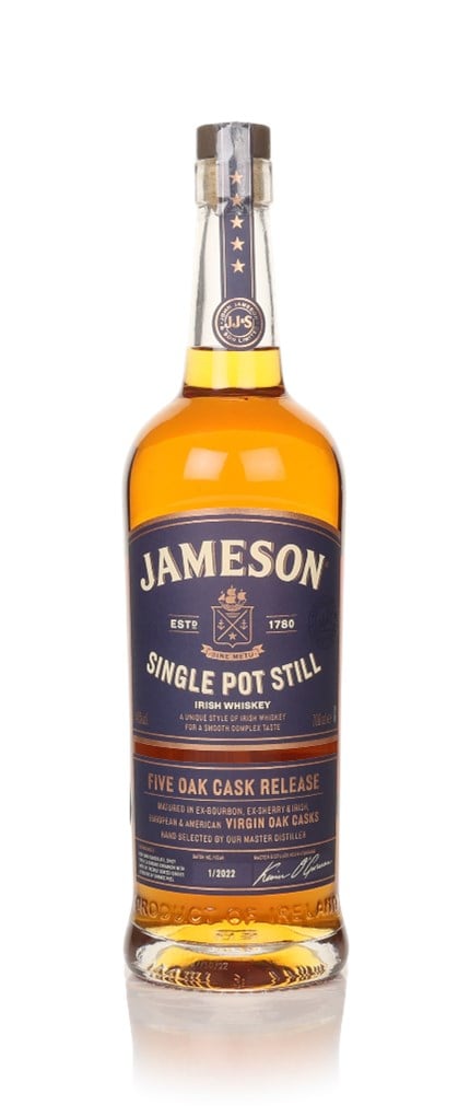 Jameson Single Pot Still - Five Oak Cask Release Whiskey 70cl