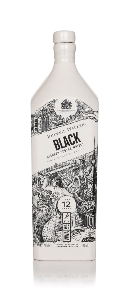 Johnnie Walker Black Label 12 Year Old - Air Ink WWA Edition Whisky 70cl